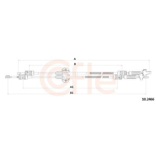 Cofle Cable, manual transmission to suit Ford