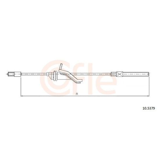 Cofle Cable, parking brake to suit Ford