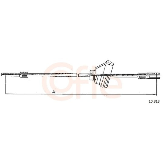 Cofle Cable, parking brake to suit Volvo