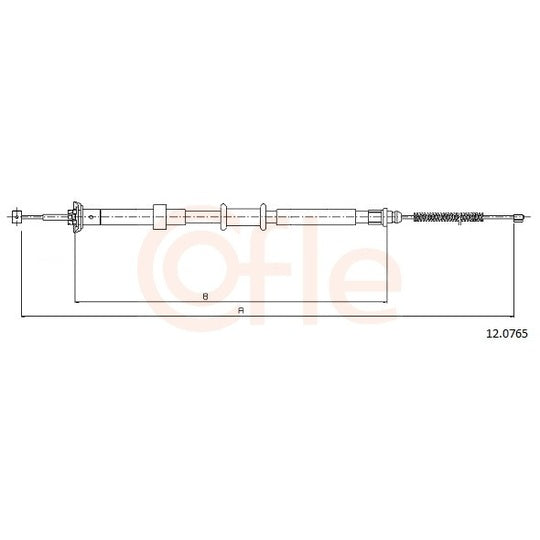 Cofle Cable, parking brake to suit Ford
