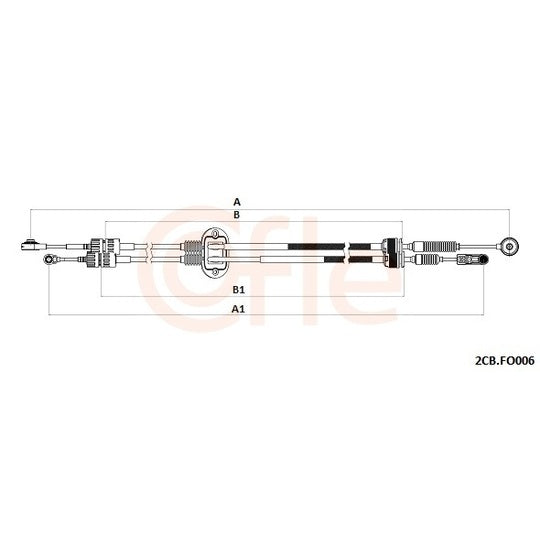 Cofle Cable, manual transmission to suit Ford