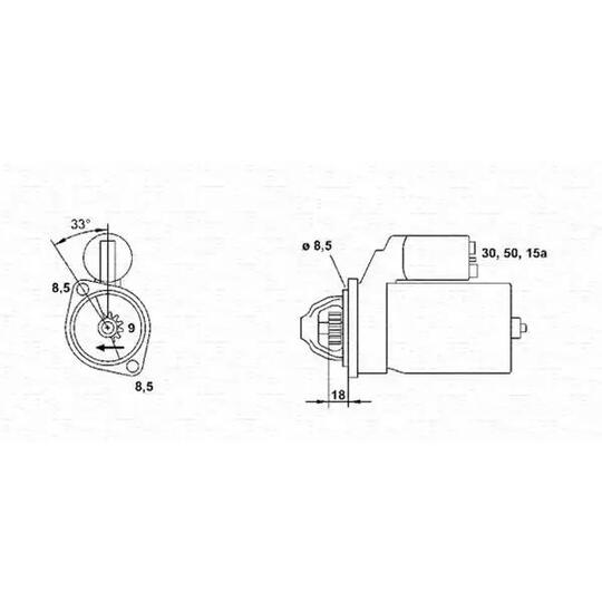 Magneti Marelli Starter to suit Ford, Opel, Vauxhall