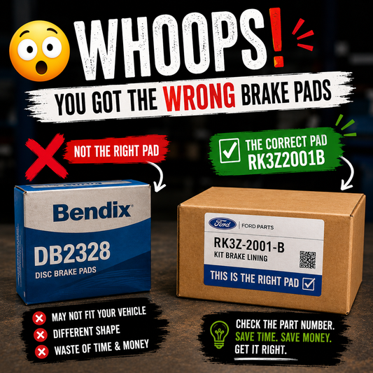 Ford Transit Genuine Front Brake Pads RK3Z2001B | Correct Alternative to DB2328