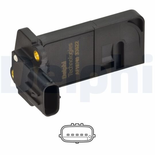 Delphi Air Mass Sensor to suit Hitachi, Isuzu