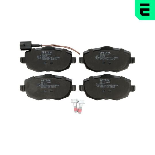 Optimal Brake Pad Set, disc brake to suit Lancia
