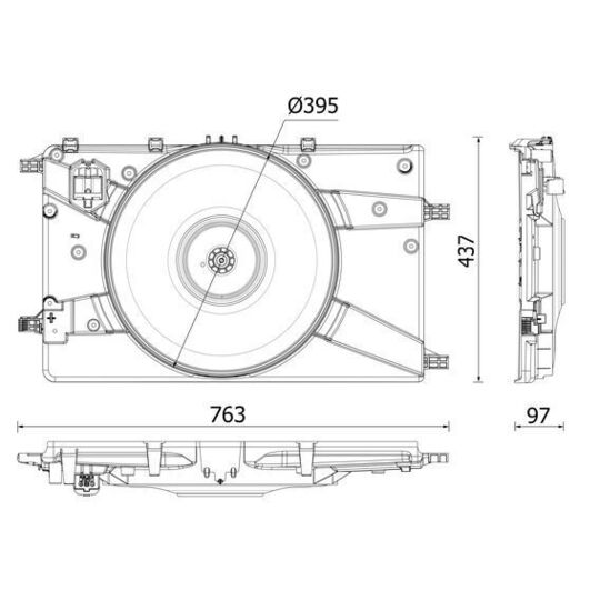Mahle Fan, radiator to suit Chevrolet, Opel, Vauxhall