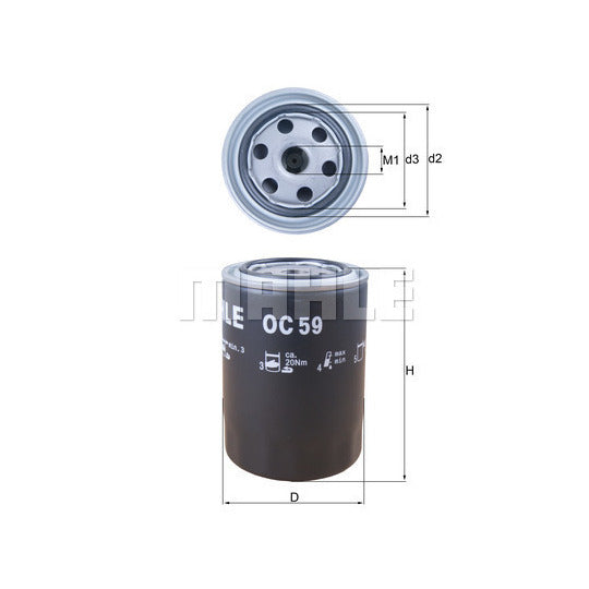 Sofima Oil filter to suit Fiat, Massey Ferguson, New Holland