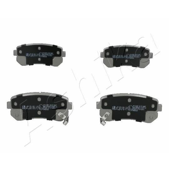 Ashika Brake Pad Set, disc brake to suit Toyota, Hyundai, Kia