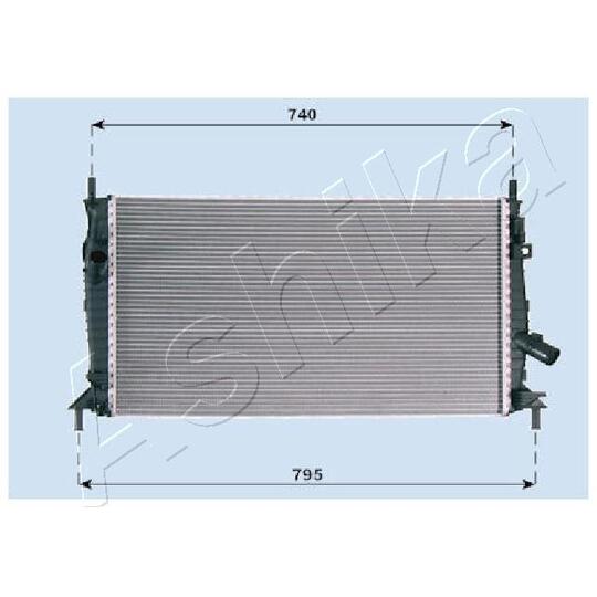 Ashika Radiator, engine cooling to suit Ford, Mazda, Volvo