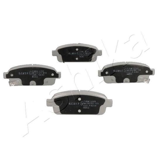 Ashika Brake Pad Set, disc brake to suit Chevrolet, Opel, Vauxhall
