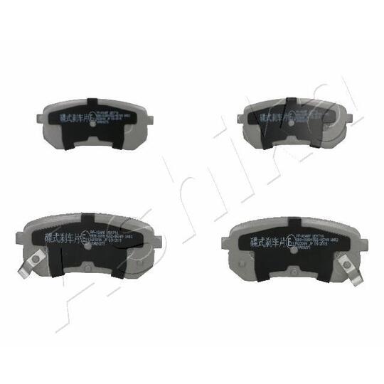 Ashika Brake Pad Set, disc brake to suit Hyundai, Kia