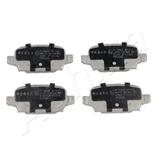 Ashika Brake Pad Set, disc brake to suit Opel, Vauxhall