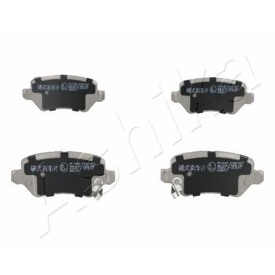Ashika Brake Pad Set, disc brake to suit Kia, Opel, Vauxhall
