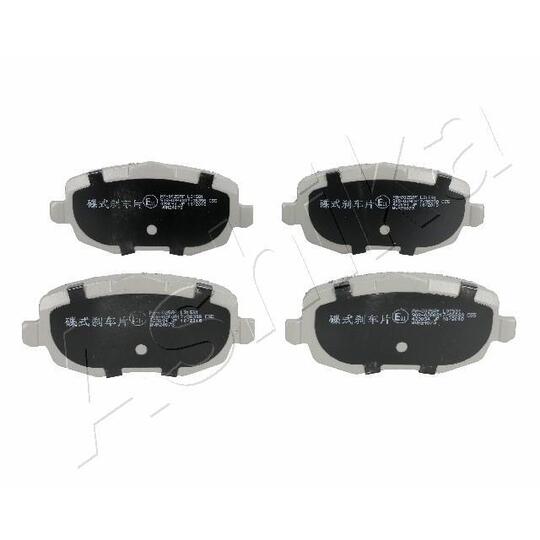 Ashika Brake Pad Set, disc brake to suit Fiat, Lancia