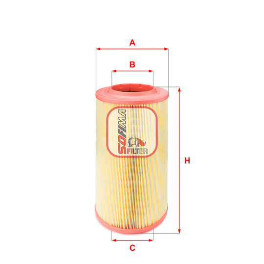 Mfilter Air filter to suit Peugeot, Fiat, Citroën/Peugeot