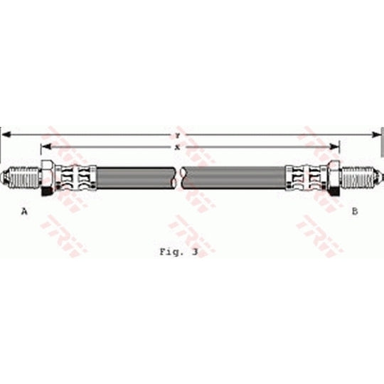 Trw Brake Hose to suit Ford