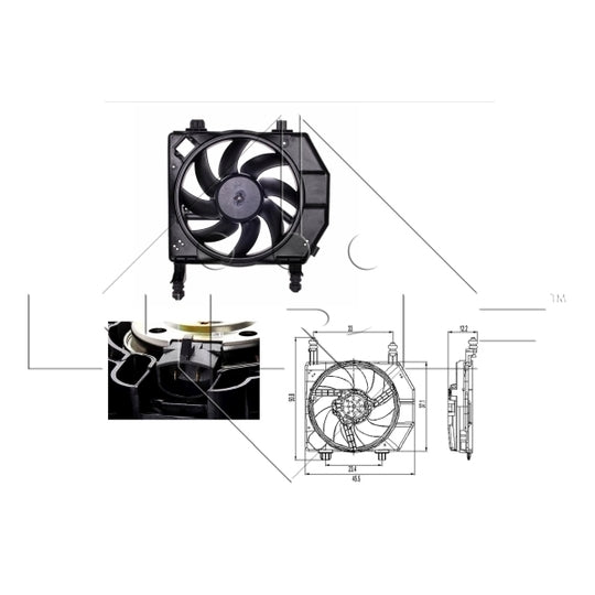Nrf Fan, radiator to suit Ford