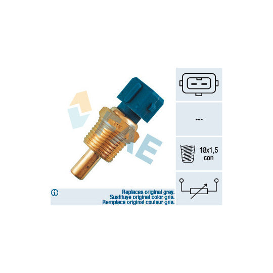 Fae 33150 Sensor, coolant temperature to suit Fiat, Iveco, Lancia