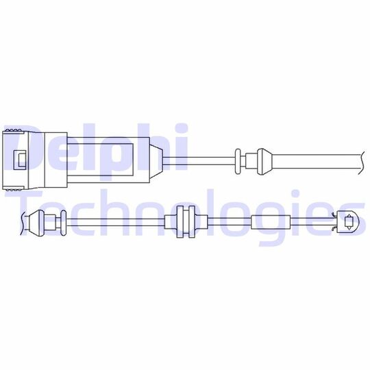Delphi Warning Contact, brake pad wear to suit Fiat, Chevrolet, Opel