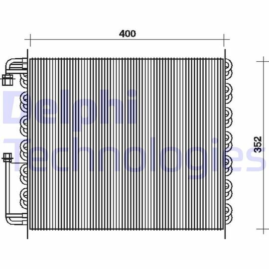Delphi Condenser, air conditioning to suit Alfa Romeo
