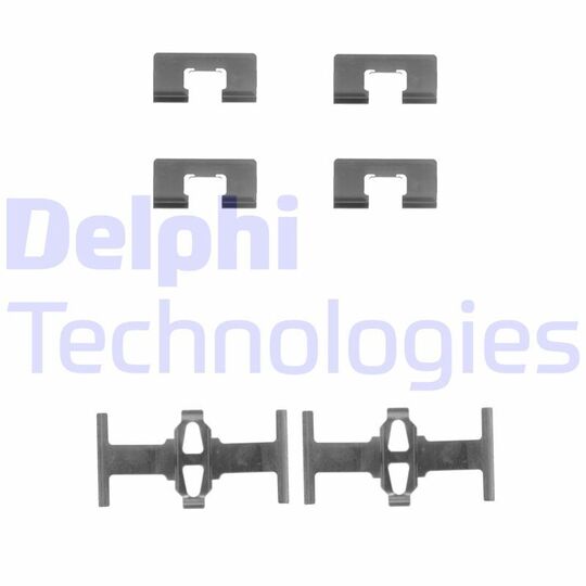 Delphi Accessory Kit, disc brake pad to suit Honda