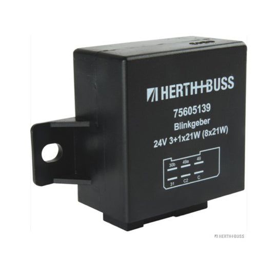 Herth+Buss Elparts Flasher Unit to suit Ford, Mercedes-Benz, Case
