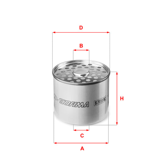 Sofima Fuel filter to suit Mitsubishi, Ford, Nissan
