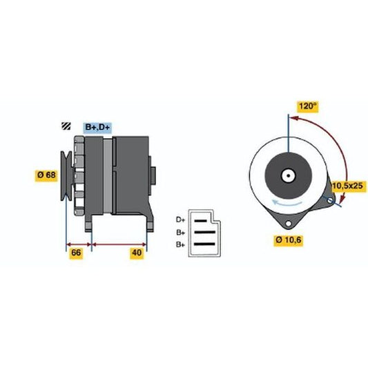 Bosch Alternator to suit Seat