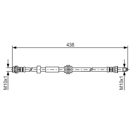 Bosch Brake Hose to suit Ford
