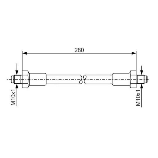Bosch Brake Hose to suit Ford
