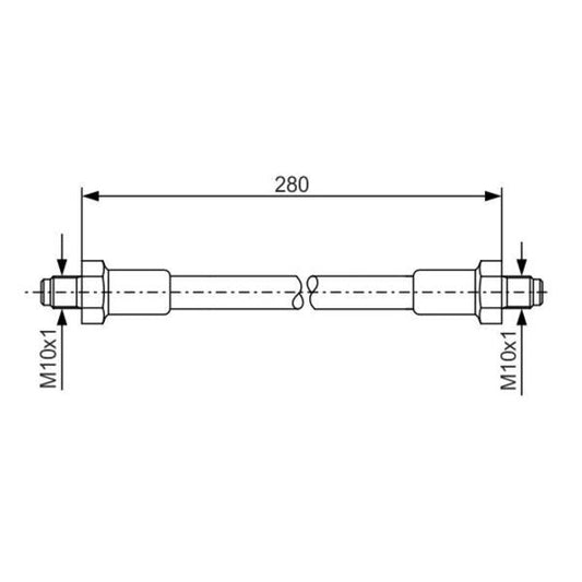 Bosch Brake Hose to suit Ford
