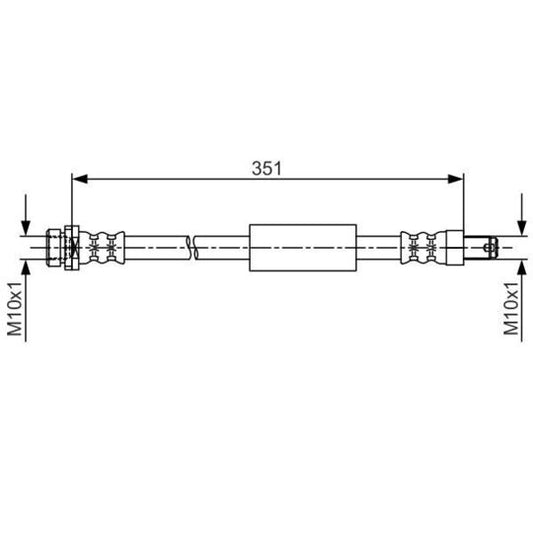 Bosch 1 987 481 705 Brake Hose to suit Ford