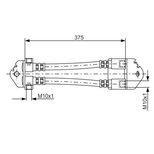 Bosch Brake Hose to suit Ford