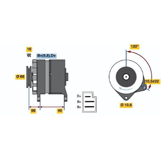 Bosch Alternator to suit Seat