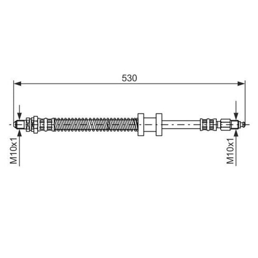 Bosch Brake Hose to suit Ford