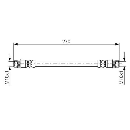 Bosch Brake Hose to suit Peugeot, Citroën, Renault
