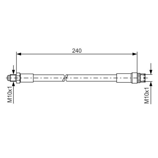 Bosch Brake Hose to suit Renault