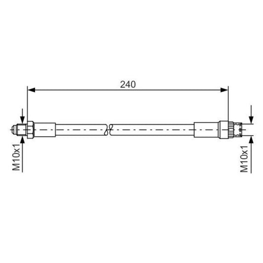 Bosch Brake Hose to suit Renault