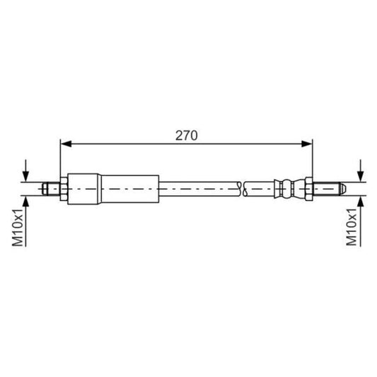 Bosch Brake Hose to suit Ford