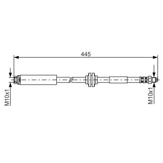 Bosch Brake Hose to suit Ford