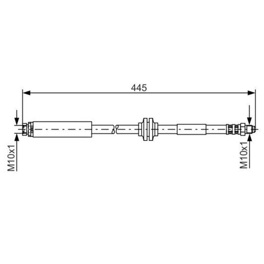 Bosch Brake Hose to suit Ford