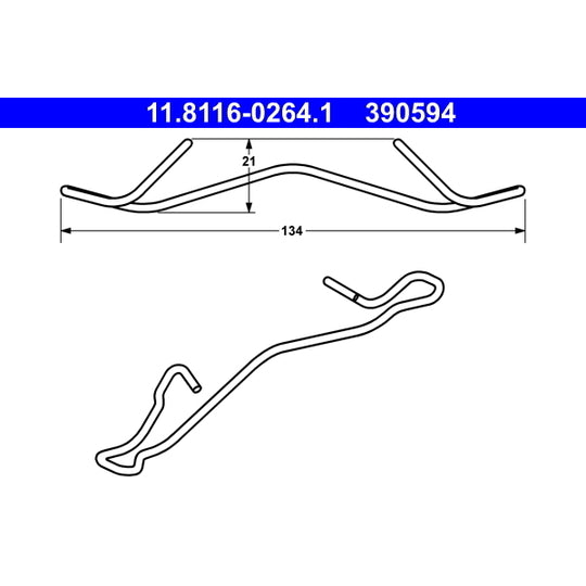 Ate Spring, brake caliper to suit Toyota, Ford, Fiat