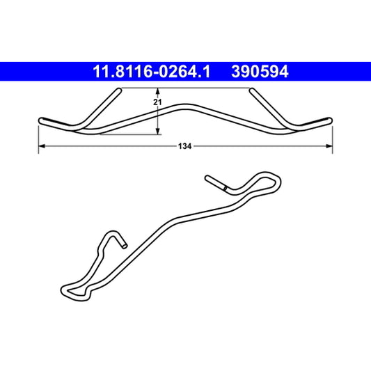 Ate Spring, brake caliper to suit Toyota, Ford, Fiat