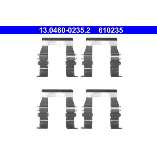 Ate Accessory Kit, disc brake pad to suit Mitsubishi