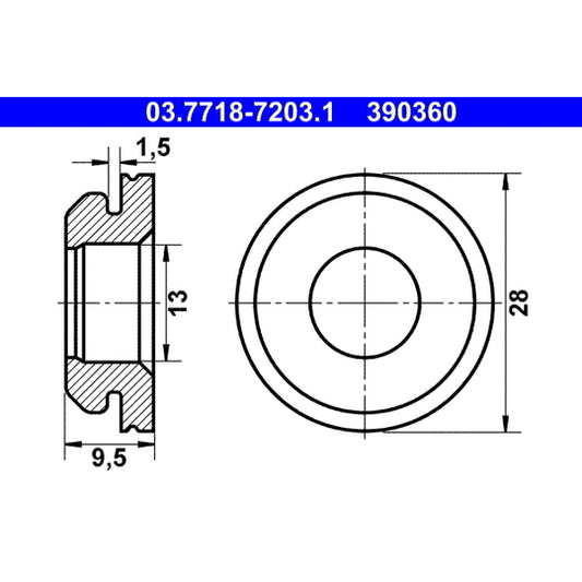 Ate Seal, vacuum hose connector pipe to suit Toyota, Ford, BMW