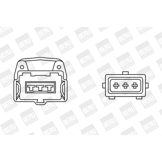 Borgwarner (Beru) Ignition coil to suit Audi, Hitachi
