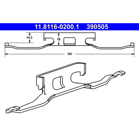 Ate Spring, brake caliper to suit Mercedes-Benz, VAG
