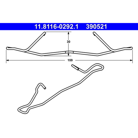 Ate Spring, brake caliper to suit Opel, Vauxhall, Saab