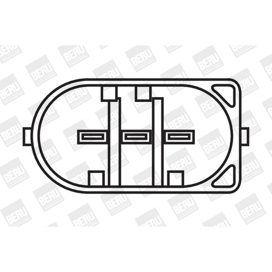Borgwarner (Beru) Ignition coil to suit Mercedes-Benz, Hitachi