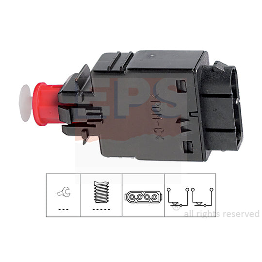 Eps 1.810.081 Brake Light Switch to suit BMW, Land Rover, Opel